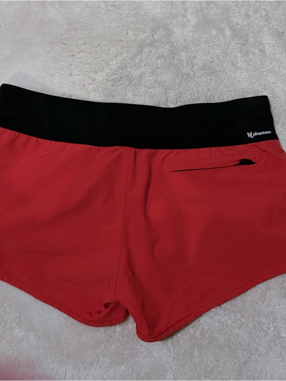 Hurley Shorts with Black Waistband - Red - Picture 2 of 2